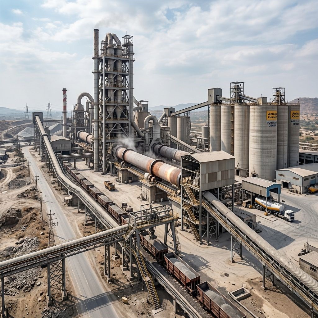 Helical Gearbox Application in Cement Industry – Gamma Gears Gujarat