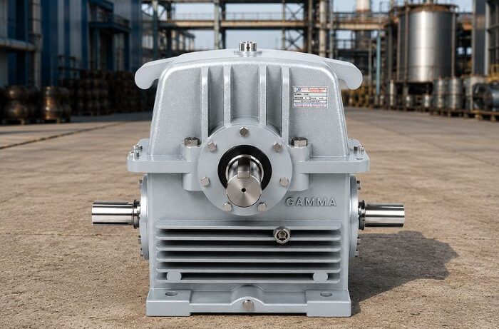 Industrial gearbox used in heavy-duty industrial applications with high torque and efficient power transmission