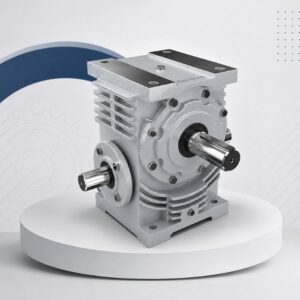 High-quality worm reduction gearbox used for industrial power transmission, speed reduction, and torque enhancement in manufacturing applications.