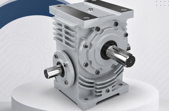 High-quality worm reduction gearbox used for industrial power transmission, speed reduction, and torque enhancement in manufacturing applications.