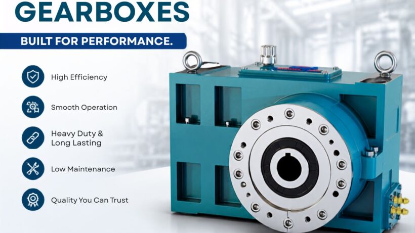 Gamma Gears industrial gearbox manufactured in Ahmedabad, Gujarat, designed for high-efficiency power transmission, heavy-duty industrial applications, and reliable performance.