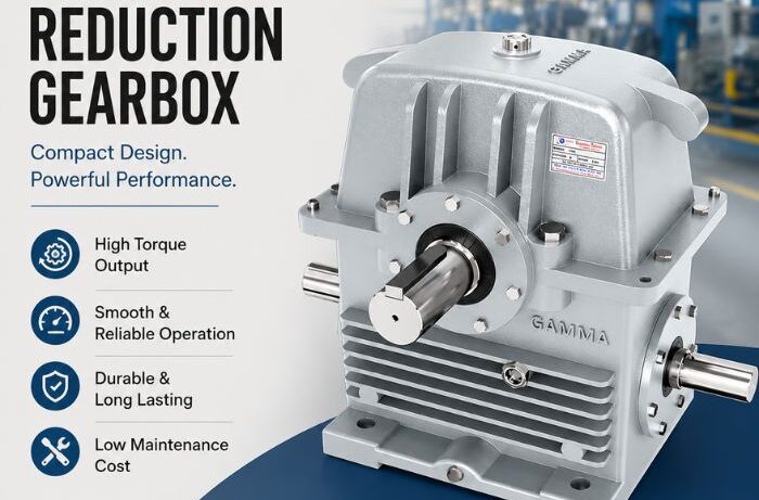 High-performance Worm Reduction Gearbox by Gamma Gears for industrial power transmission, offering high torque, smooth operation, durable construction, and reliable speed reduction.