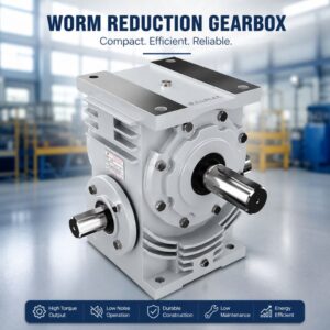 Industrial Worm Reduction Gearbox by Gamma Gears for efficient speed reduction, high torque transmission, and reliable industrial performance.
