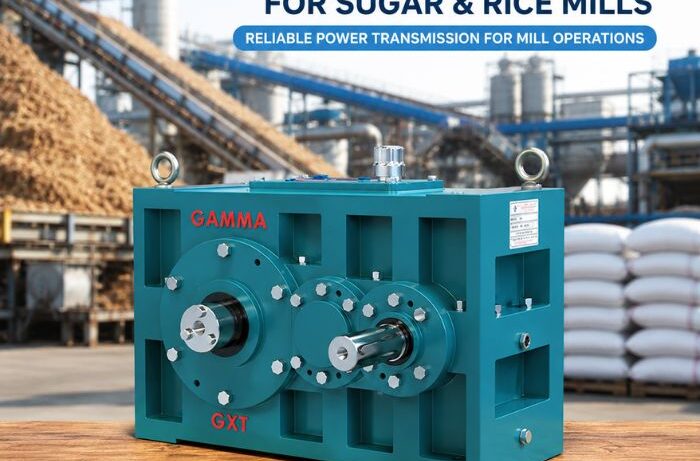 Heavy-duty gearbox for sugar and rice mills