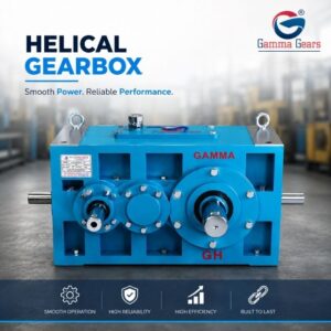 Helical gearbox for efficient industrial power transmission and machinery