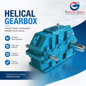 Helical gearbox for industrial machinery by Gamma Gears