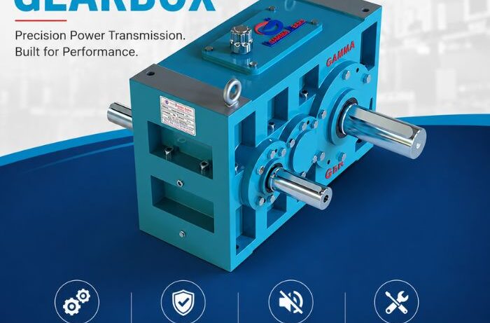 Helical gearbox for precision industrial power transmission by Gamma Gears