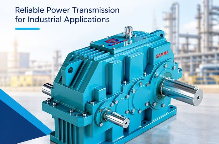 Helical gearbox for industrial power transmission by Gamma Gears